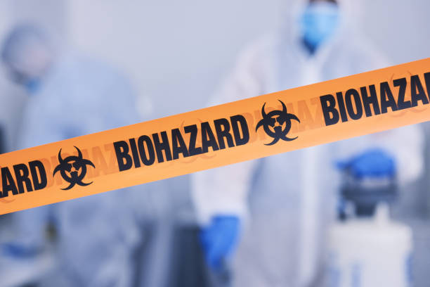 Professional Biohazard Cleanup technician working in Center Moriches, NY